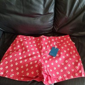 Market & Spruce Pink Floral Print Cotton Shorts